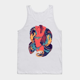 Retro Triad Cancer Beauty Tank Top